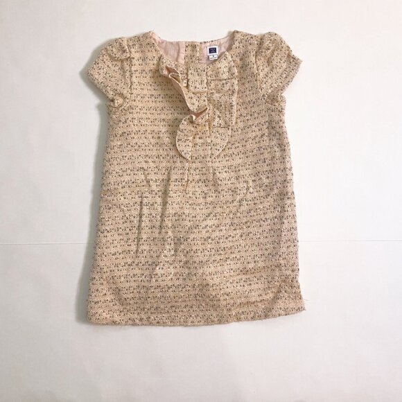 Janie and Jack Blush Bouclé Dress, Size 3 - Picture 2 of 5
